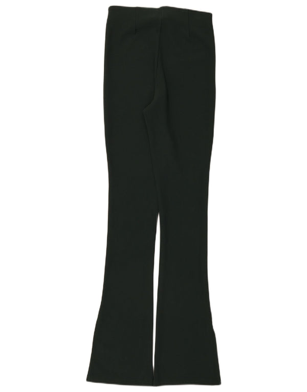 Zara Womens Flare Leggings UK 8 Small  Green