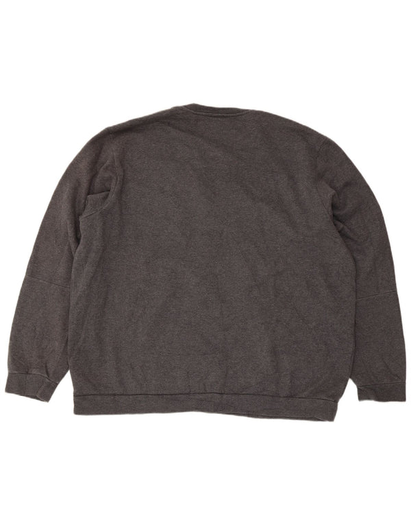 Adidas Mens Regular Fit Sweatshirt Jumper 2XL Grey Cotton