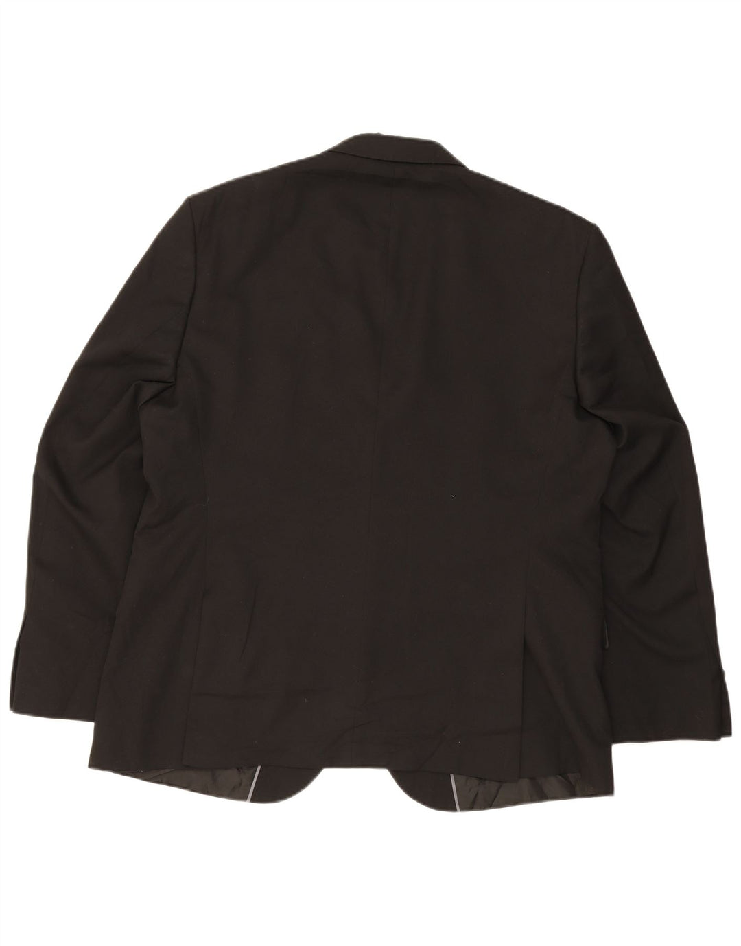Marks & Spencer Mens 2 Button Blazer Jacket UK 46 XL Black Polyester