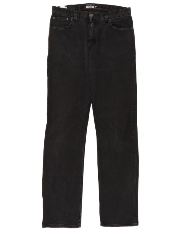 Marks & Spencer Mens Blue Harbour Straight Jeans W34 L35 Black Cotton