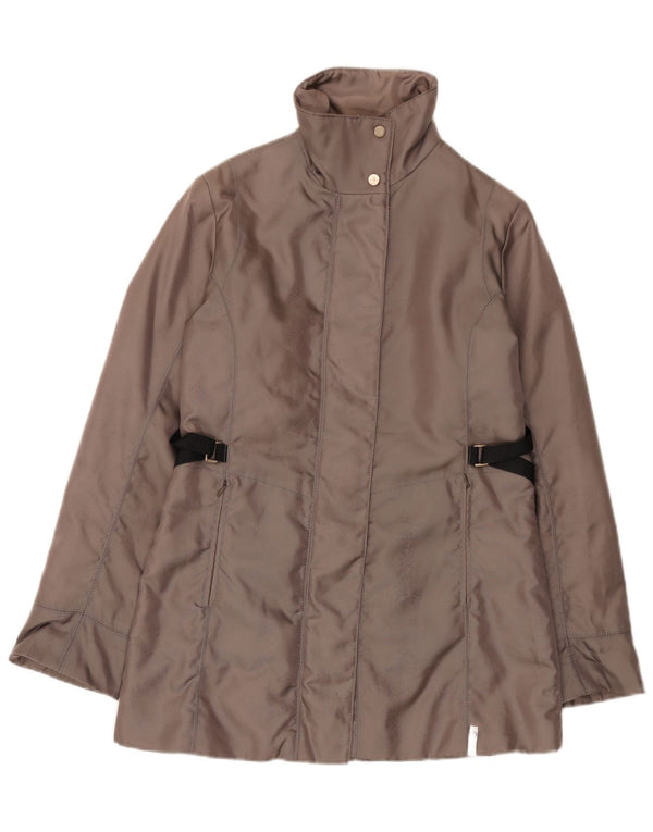 Trussardi Womens Windbreaker Jacket IT 42 Medium Grey