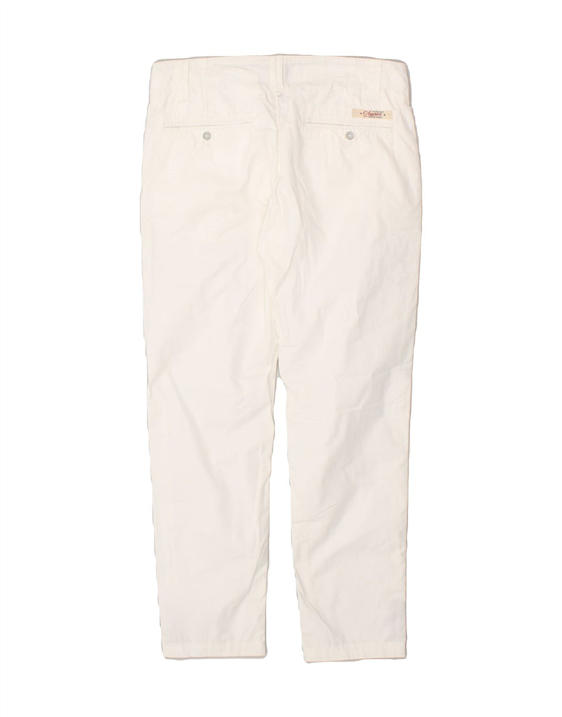 TOMMY HILFIGER Womens Slim Chino Trousers W30 L27 White Cotton | Vintage Tommy Hilfiger | Thrift | Second-Hand Tommy Hilfiger | Used Clothing | Messina Hembry 