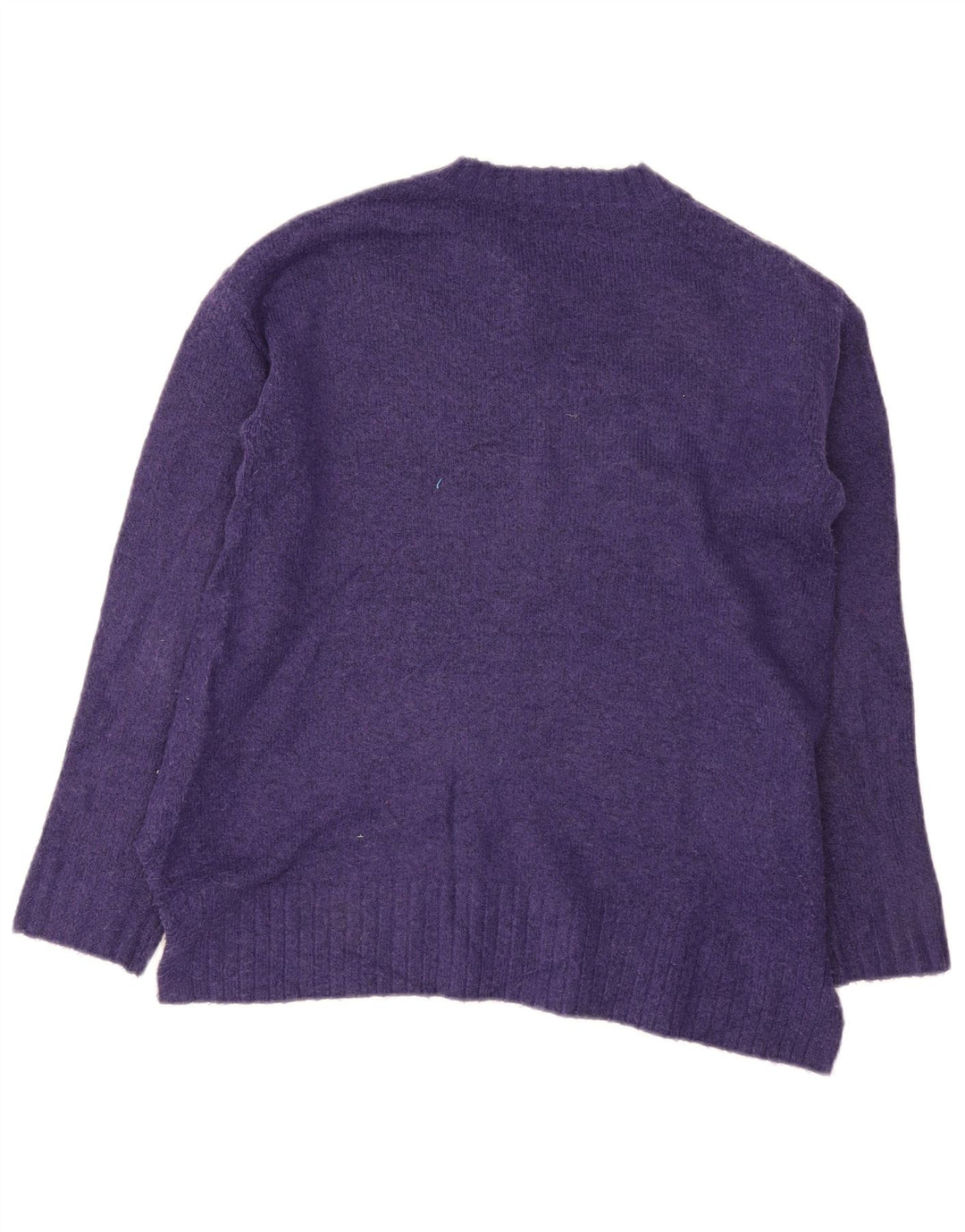 Marks & Spencer Womens Crew Neck Jumper Sweater UK 10 Small Purple