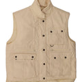 EDDIE BAUER Womens Padded Gilet UK 14 Medium Beige Polyester Vintage Eddie Bauer and Second-Hand Eddie Bauer from Messina Hembry 