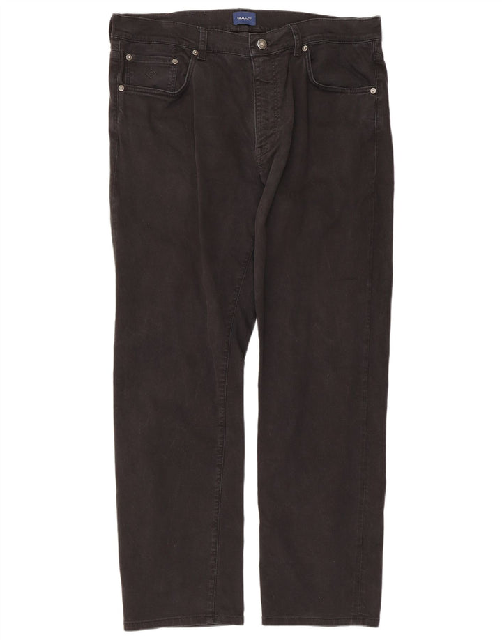 Gant Mens Straight Jeans W38 L30 Black Cotton