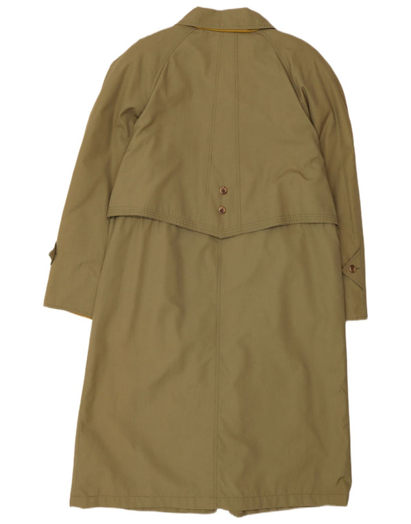 CLASSIC Womens Oversized Longline Trench Coat UK 16 Large Khaki Polyester