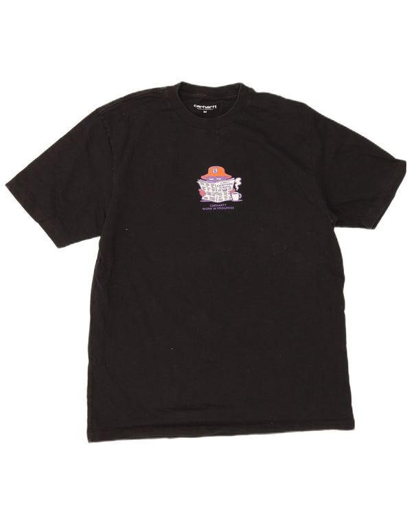 Carhartt Mens Graphic T-Shirt Top Medium Black