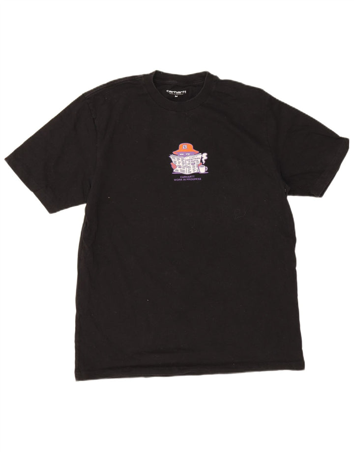 Carhartt Mens Graphic T-Shirt Top Medium Black
