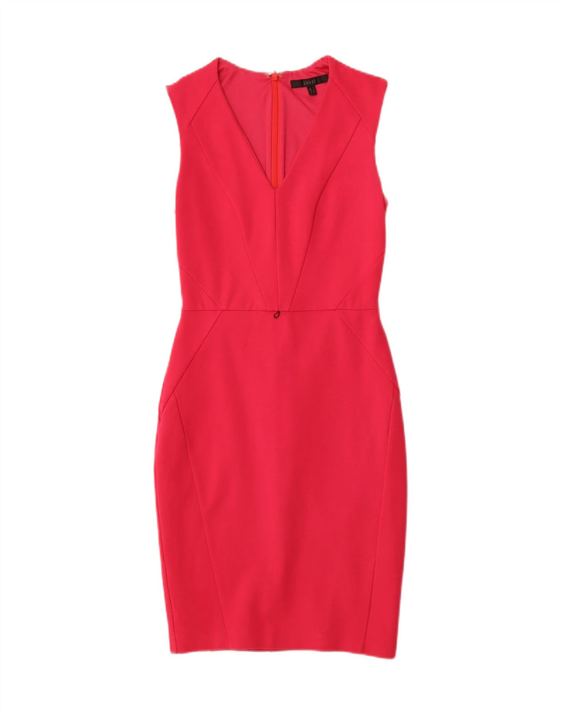 COAST Womens Sleeveless Bodycon Dress UK 8 Small Pink Viscose Vintage Coast and Second-Hand Coast from Messina Hembry 