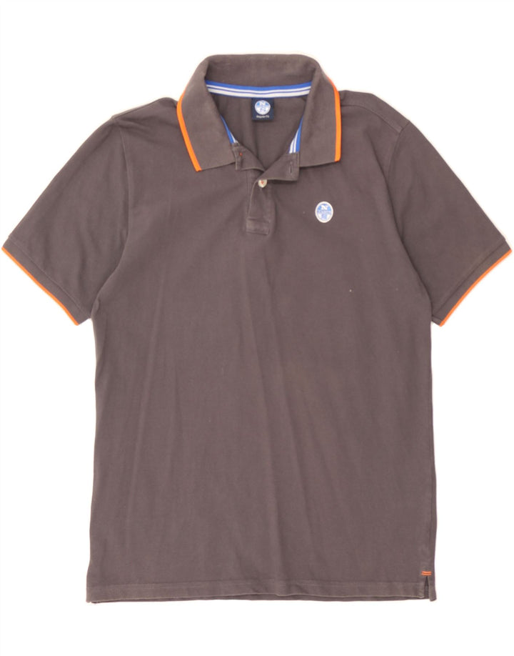 NORTH SAILS Boys Regular Fit Polo Shirt 15-16 Years Large Grey Cotton Vintage North Sails and Second-Hand North Sails from Messina Hembry 