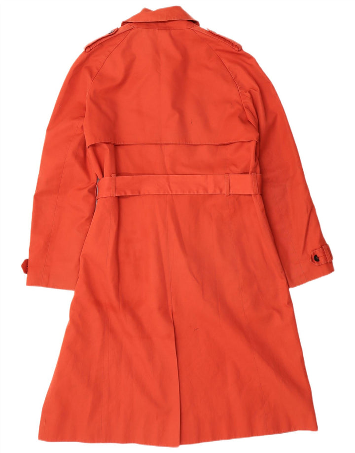 HOBBS Womens London Trench Coat UK 14 Medium  Orange Cotton