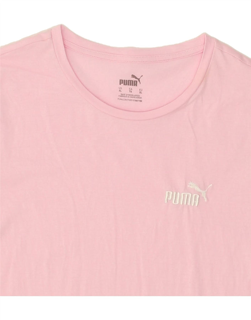 PUMA Womens T-Shirt Top UK 18 XL Pink Vintage Puma and Second-Hand Puma from Messina Hembry 