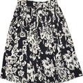 VINTAGE Womens Pleated Skirt W26 Small Black Floral | Vintage Vintage | Thrift | Second-Hand Vintage | Used Clothing | Messina Hembry 