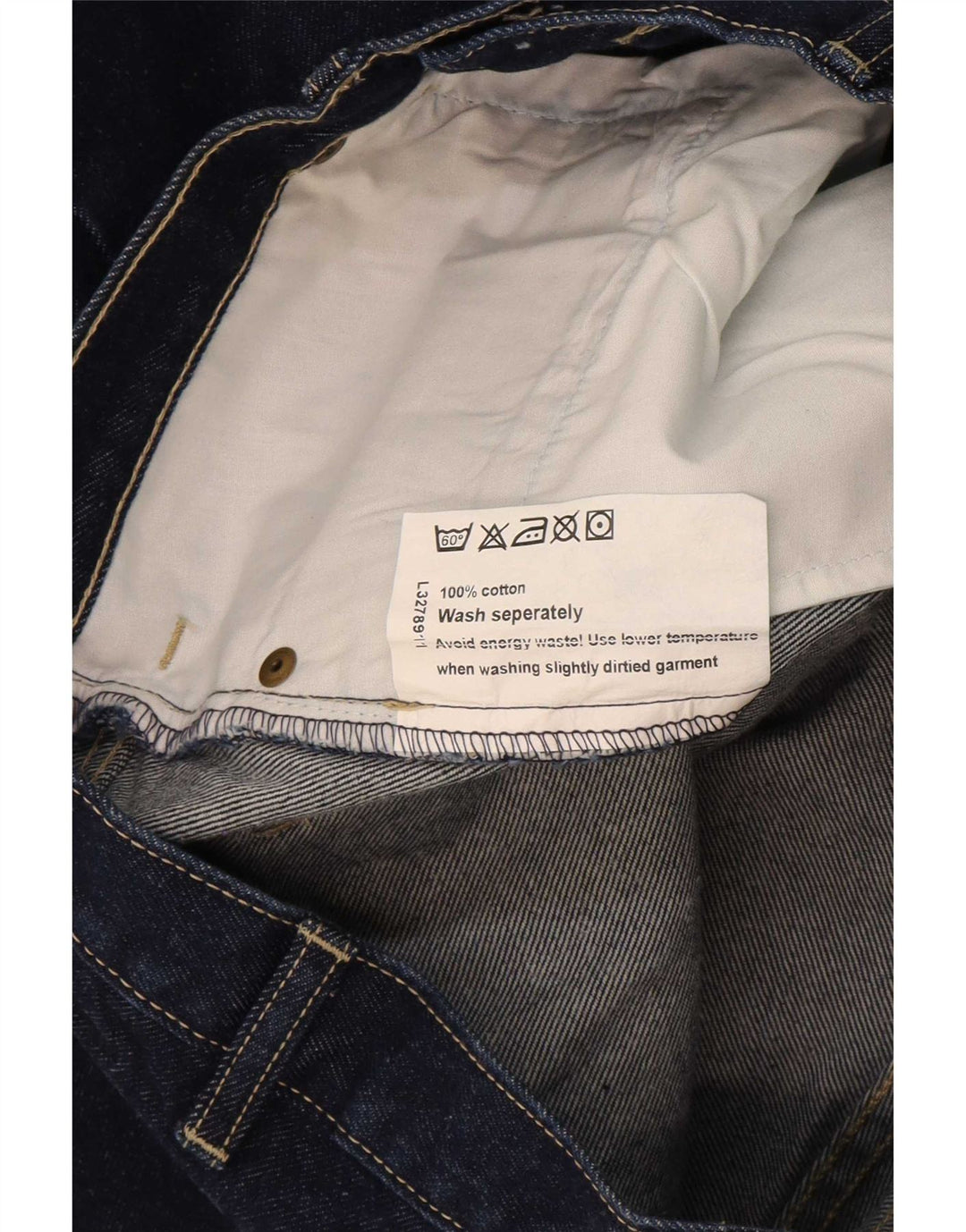 Blaklader Mens Straight Jeans W34 L32 Navy Blue Cotton