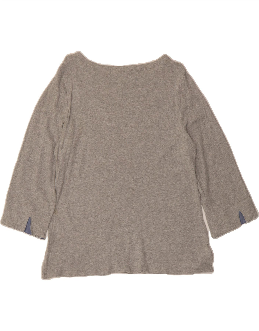 NAUTICA Womens Top 3/4 Sleeve UK 14 Large Grey Cotton Vintage Nautica and Second-Hand Nautica from Messina Hembry 