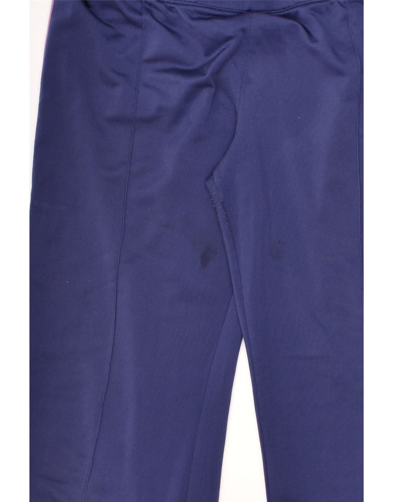 CHAMPION Womens Tracksuit Trousers UK 12 Medium Navy Blue Polyester | Vintage Champion | Thrift | Second-Hand Champion | Used Clothing | Messina Hembry 