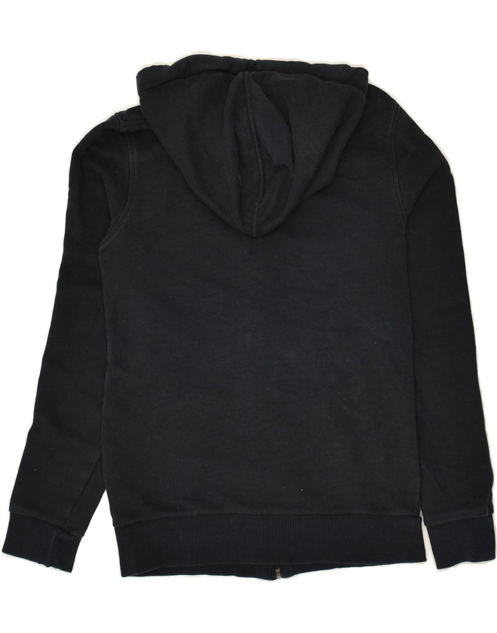 PUMA Womens Zip Hoodie Sweater UK 10 Small Navy Blue Vintage Puma and Second-Hand Puma from Messina Hembry 