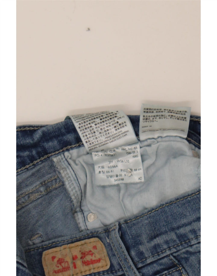 LEVI'S Womens 524 Skinny Jeans W26 L32 Blue Cotton Vintage Levi's and Second-Hand Levi's from Messina Hembry 
