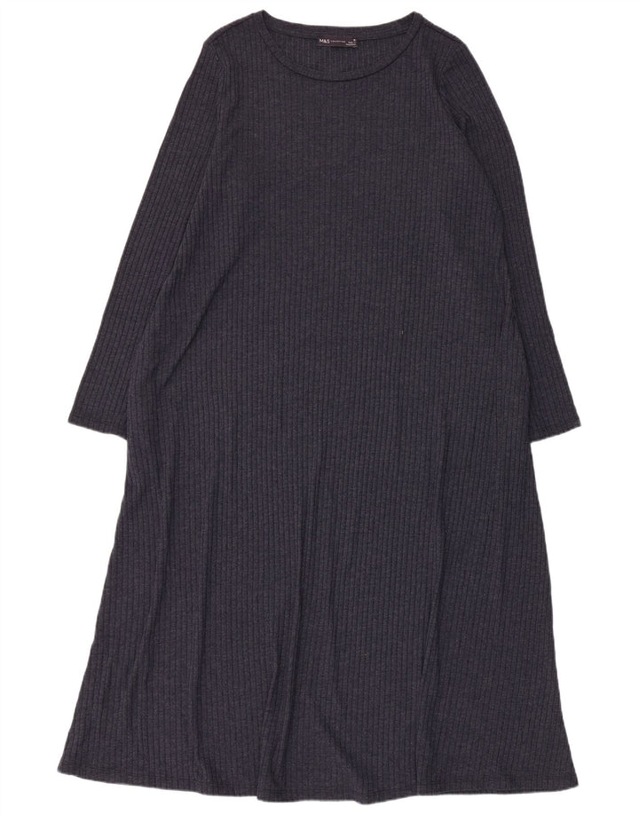 Marks & Spencer Womens Jumper Dress UK 18 XL  Navy Blue Polyester