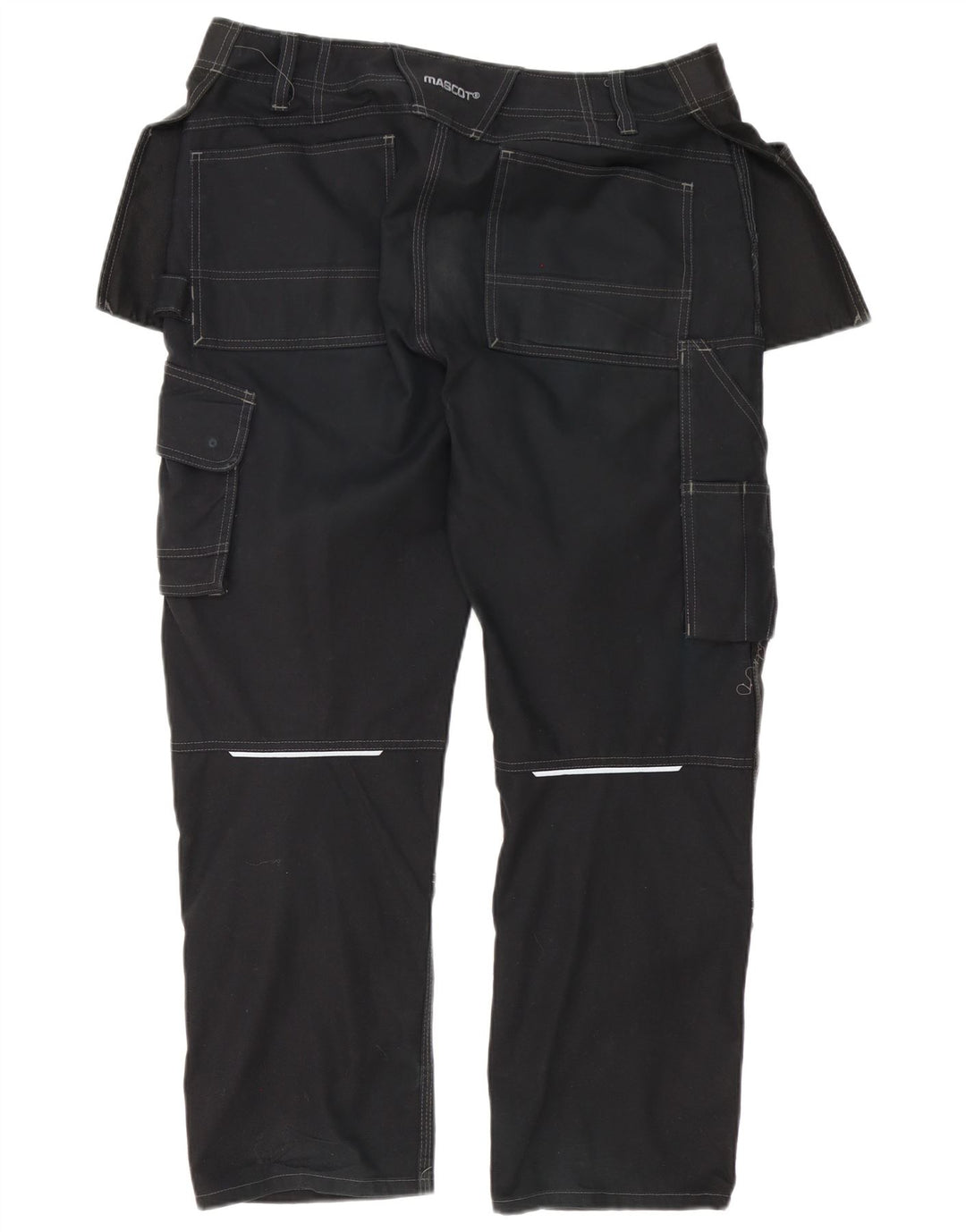 Mascot Mens Straight Cargo Trousers W36.5 L30 Black Polyester