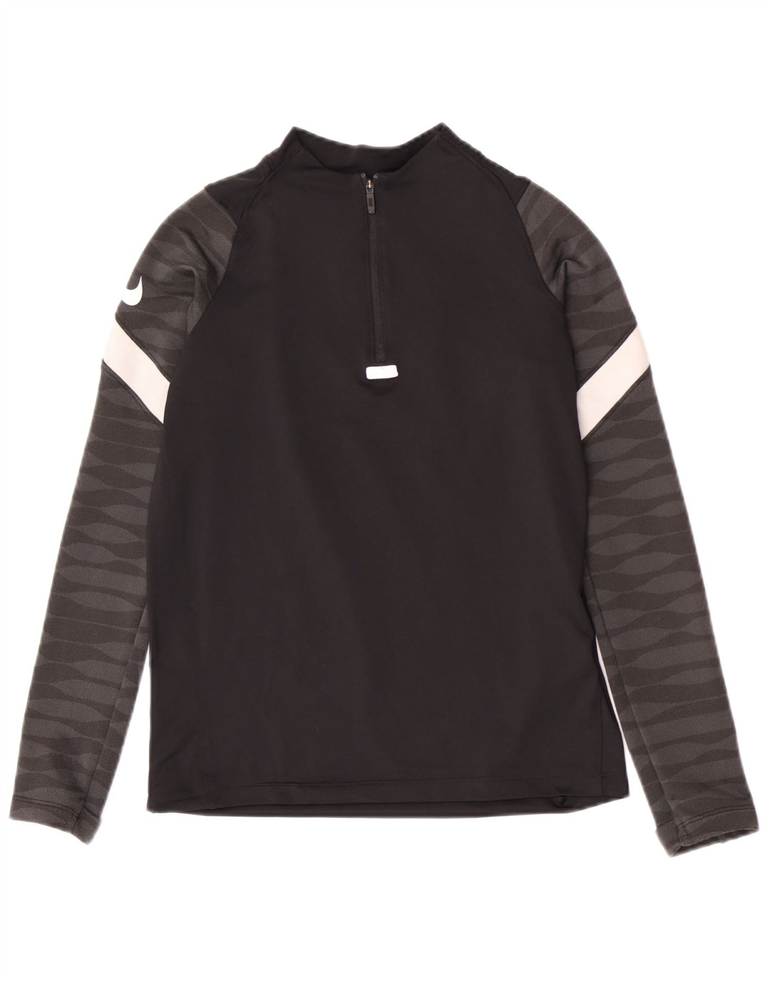 Nike Boys Zip Neck Regular Tracksuit Top 10-11 Years Medium Black Sports