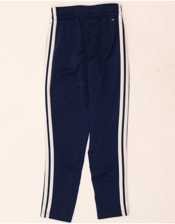 Adidas Boys Climacool Tracksuit Trousers 11-12 Years Navy Blue Polyester