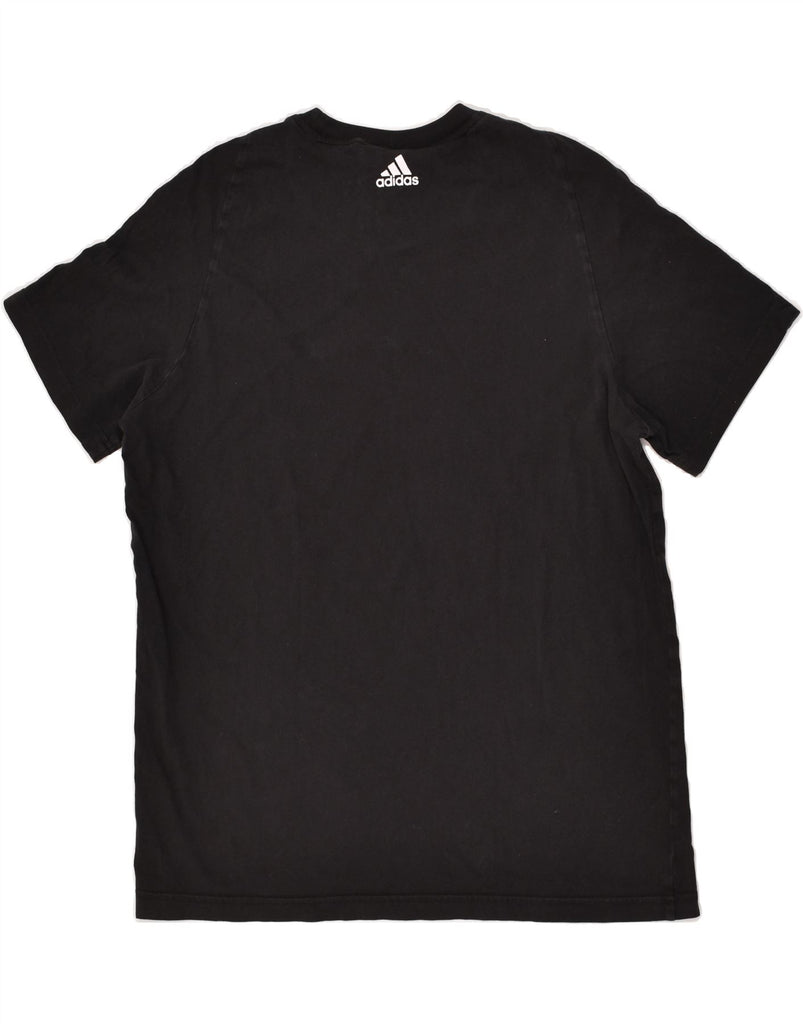 ADIDAS Mens Graphic T-Shirt Top Large Black Cotton | Vintage Adidas | Thrift | Second-Hand Adidas | Used Clothing | Messina Hembry 