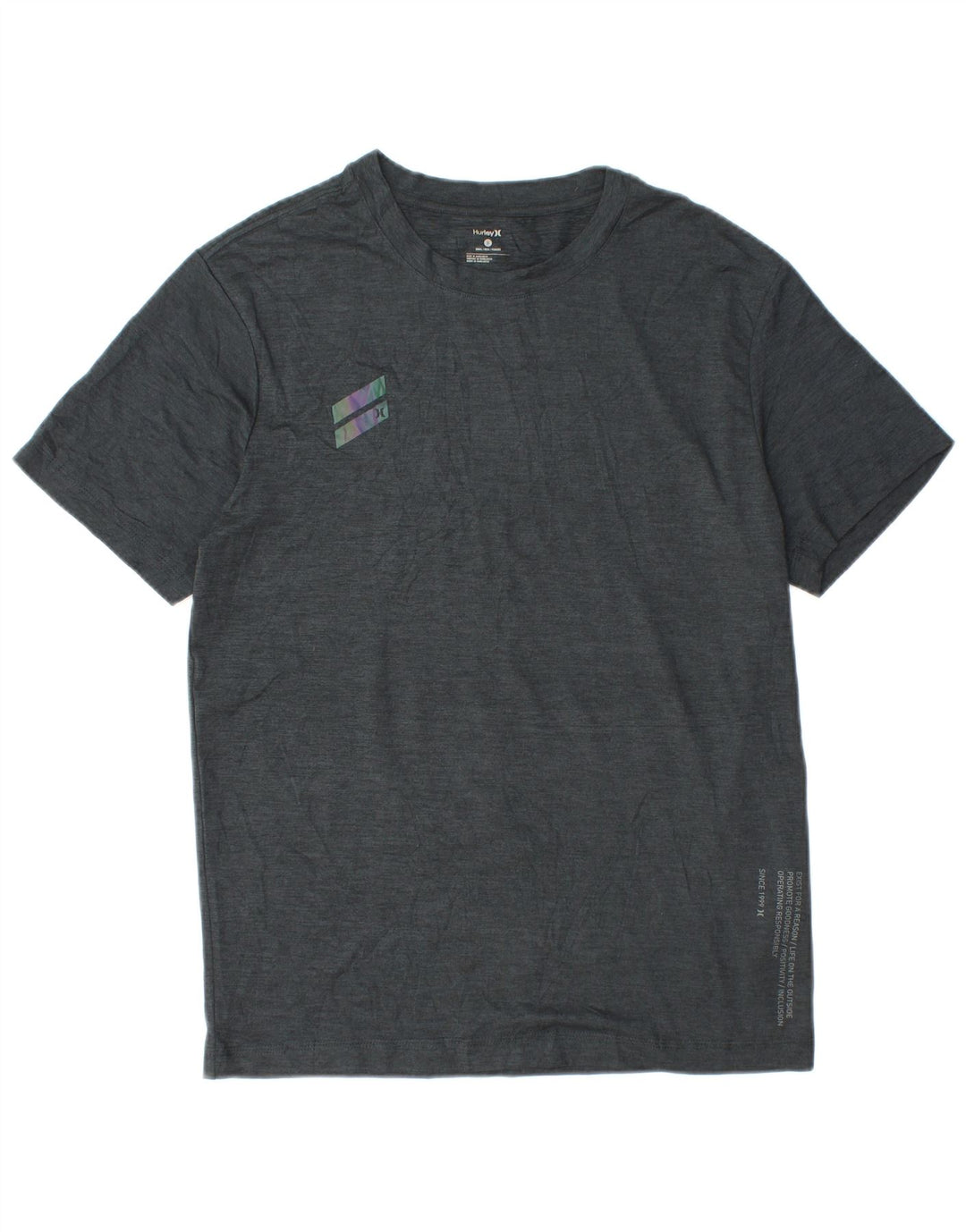 Hurley Mens Petit T-Shirt Top Small Grey Polyester