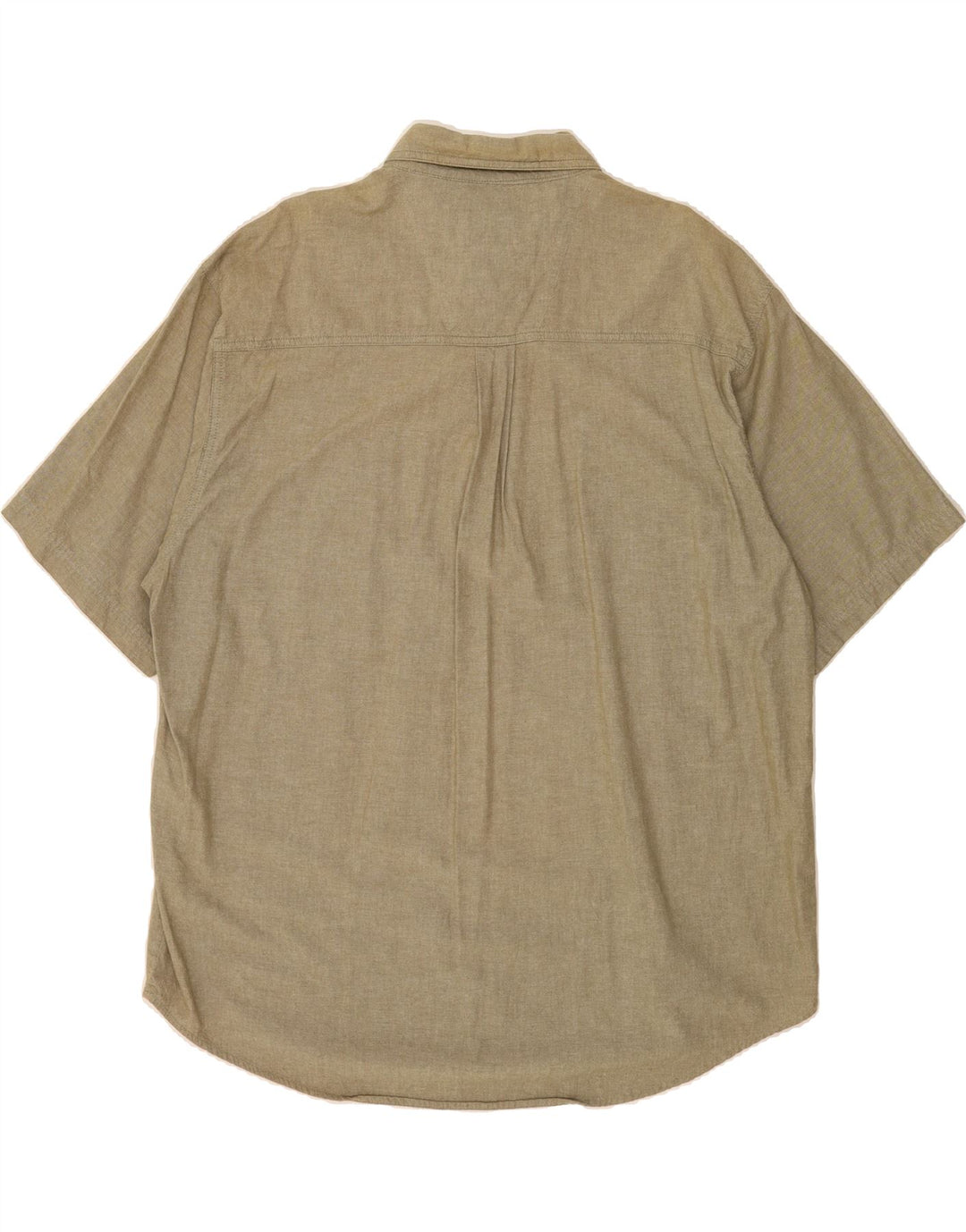 WRANGLER Mens Short Sleeve Shirt XL Khaki Cotton Vintage Wrangler and Second-Hand Wrangler from Messina Hembry 