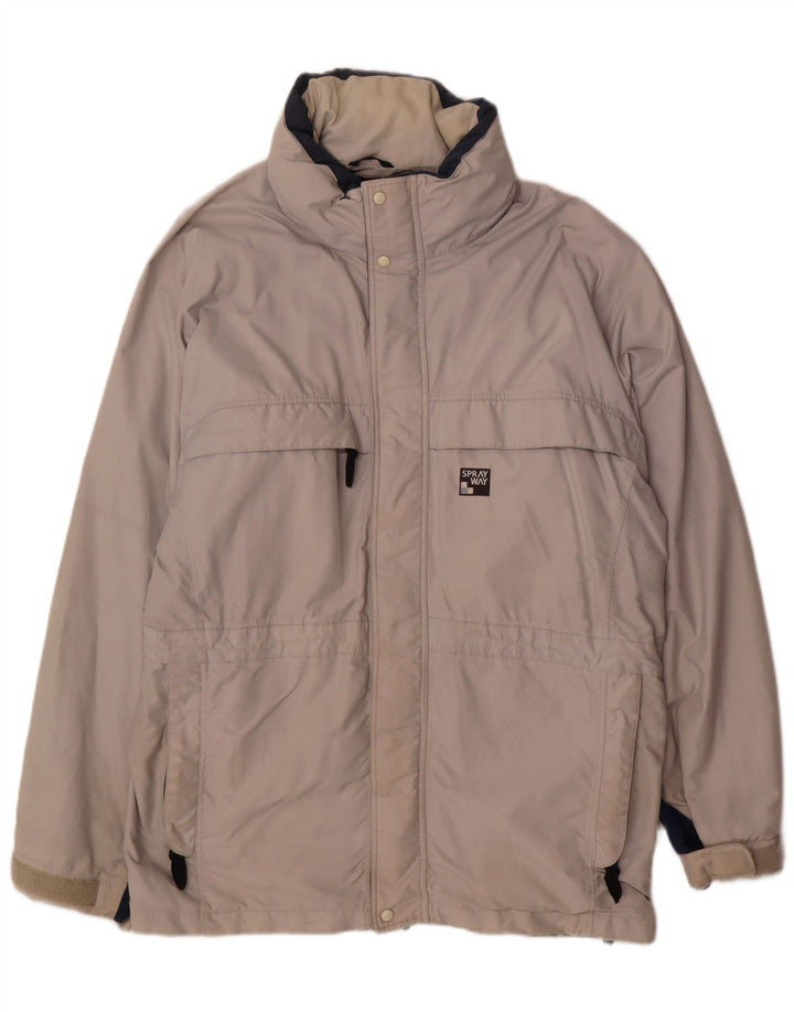 Sprayway Mens Windbreaker Jacket UK 42 XL Grey Polyester
