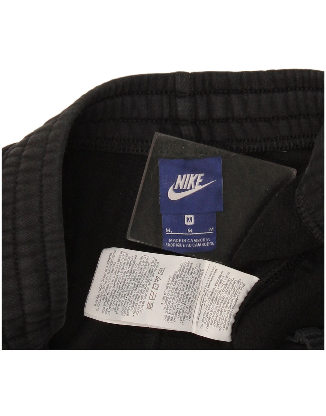 Nike Womens Tracksuit Trousers Joggers UK 14 Medium Black Cotton