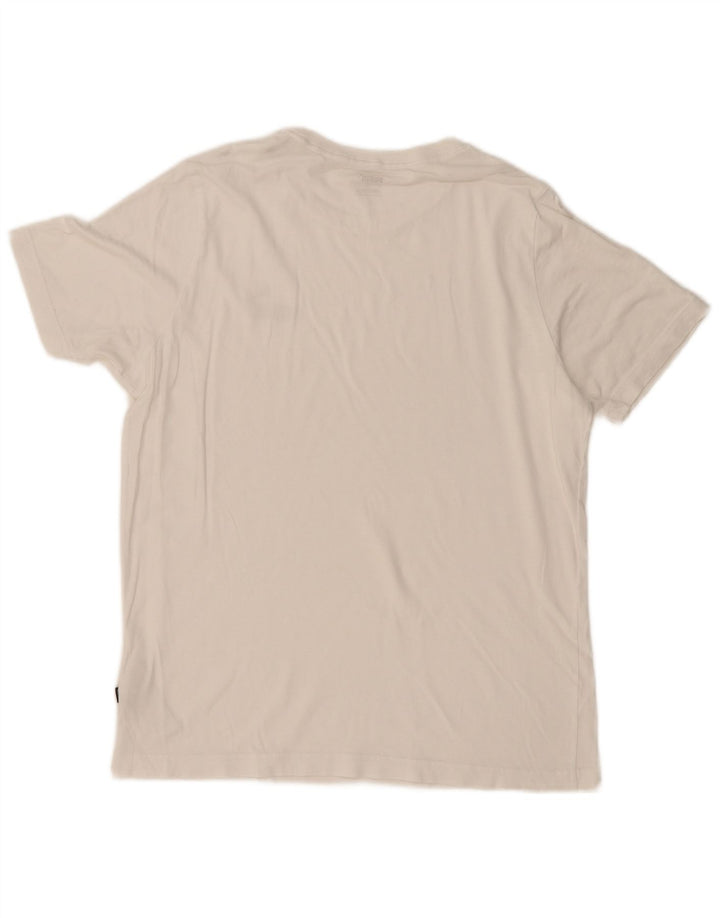 Puma Mens T-Shirt Top Medium White Cotton