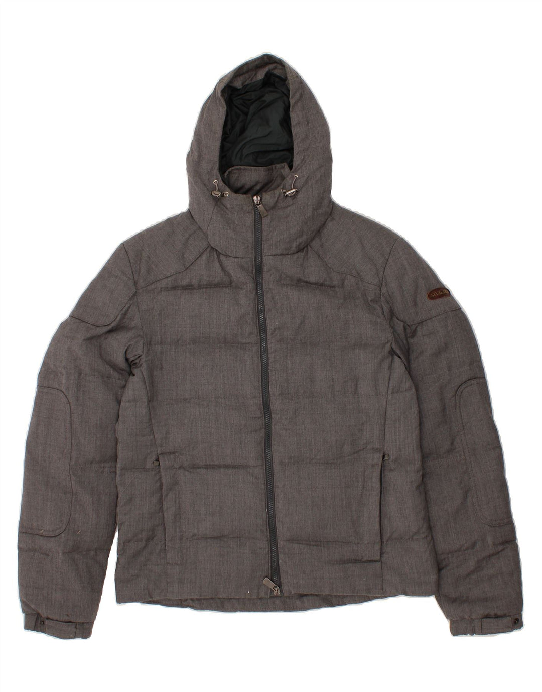 SIVIGLIA Womens Hooded Padded Jacket IT 48 XL Grey Vintage SIVIGLIA and Second-Hand SIVIGLIA from Messina Hembry 