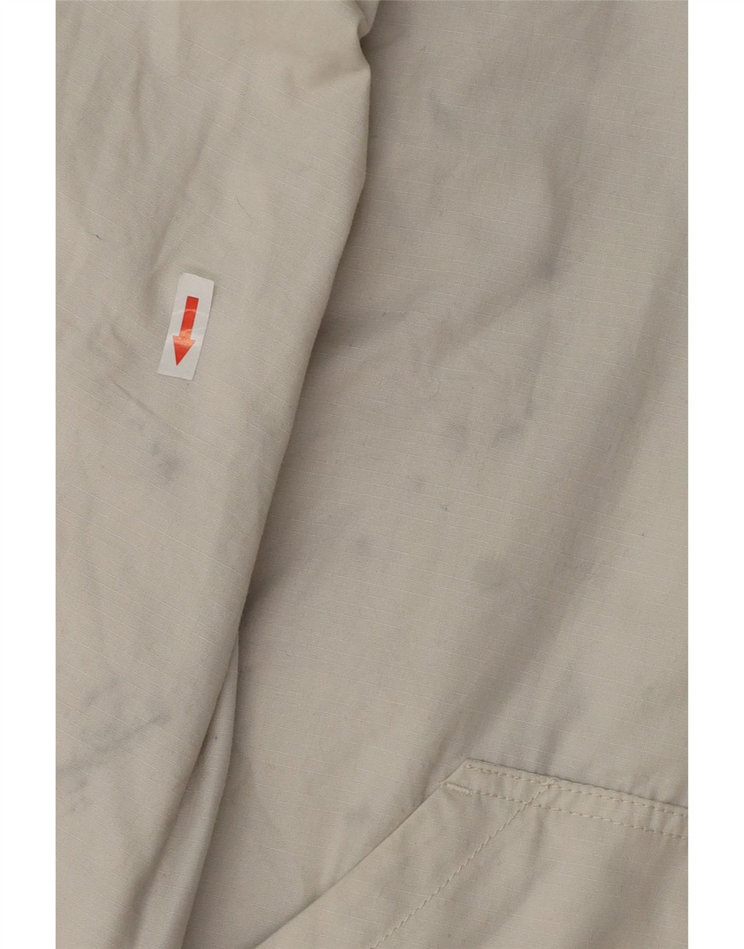 Zara Mens Bomber Jacket UK 40 Large White Nylon