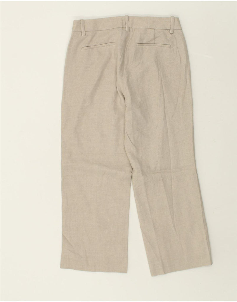 J. CREW Womens Straight Chino Trousers US 6 Medium W30 L23  Beige Linen | Vintage J. Crew | Thrift | Second-Hand J. Crew | Used Clothing | Messina Hembry 