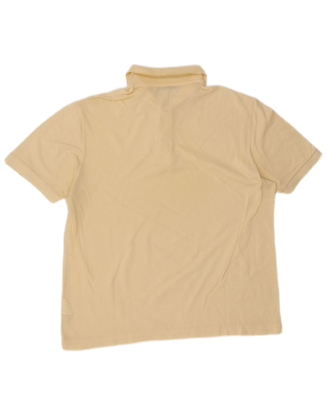 Sergio Tacchini Mens Polo Shirt IT 50 Medium Yellow Cotton