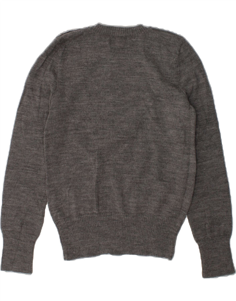 RALPH LAUREN Boys Crew Neck Jumper Sweater 6-7 Years Grey Wool | Vintage Ralph Lauren | Thrift | Second-Hand Ralph Lauren | Used Clothing | Messina Hembry 
