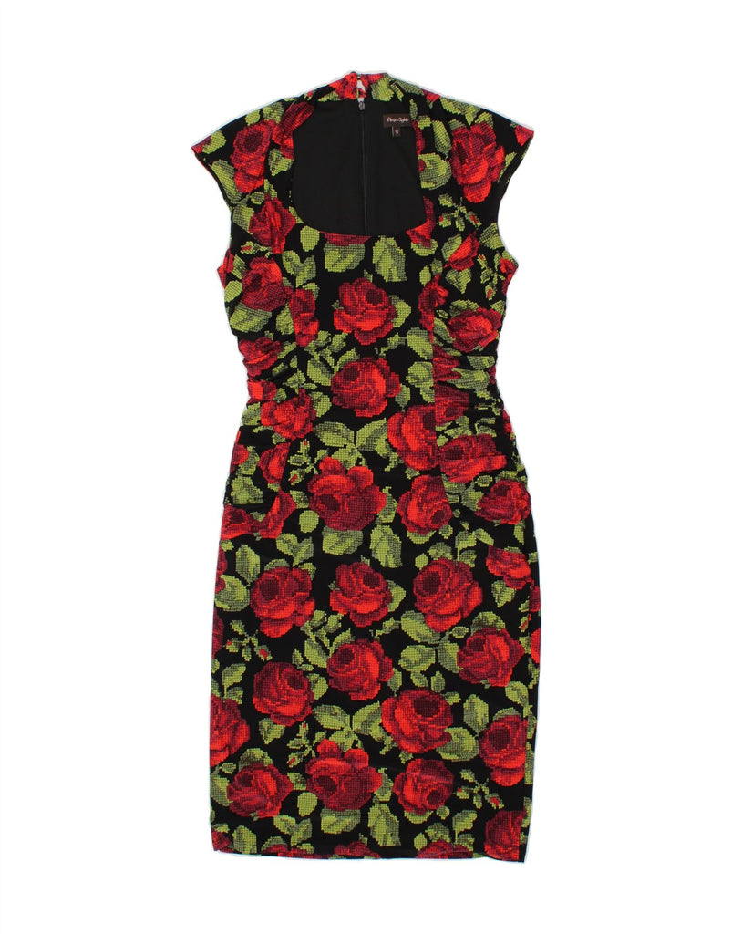 PHASE EIGHT Womens Bodycon Dress UK 12 Medium Multicoloured Floral Vintage Phase Eight and Second-Hand Phase Eight from Messina Hembry 