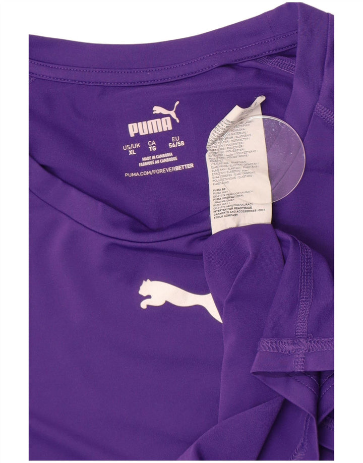Puma Womens Top Long Sleeve UK 18 XL Purple Polyester