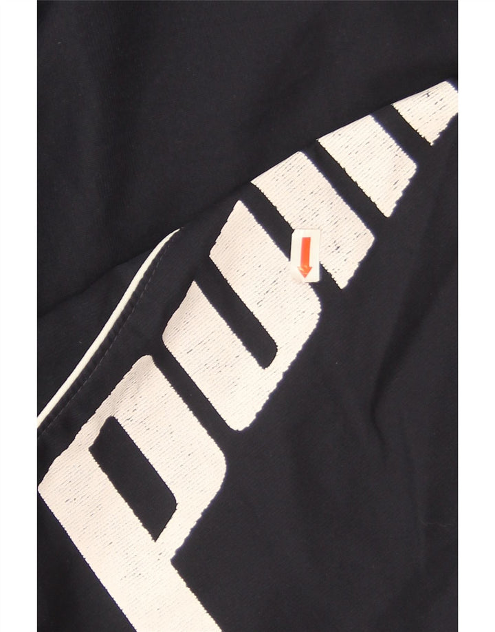 Puma Mens Graphic Tracksuit Trousers Joggers Large  Navy Blue