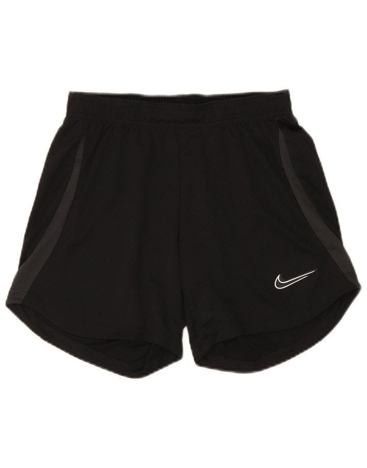 Nike Womens Dri Fit Sport Shorts UK 8 Small  Black Polyester