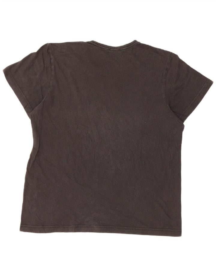 Adidas Mens Graphic T-Shirt Top Medium Black Cotton