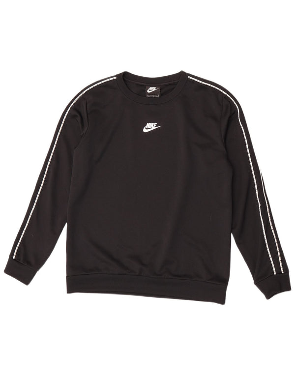 Nike Boys Sweatshirt Jumper 13-14 Years XL Black Polyester