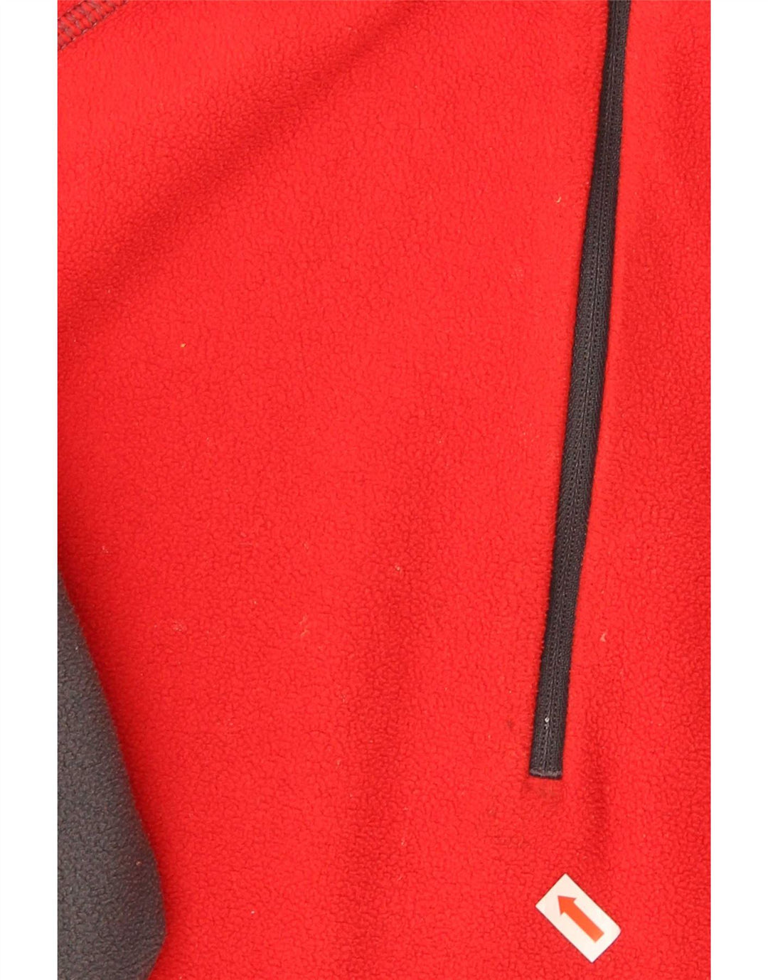 Berghaus Mens Zip Neck Fleece Jumper Medium Red Colourblock Polyester