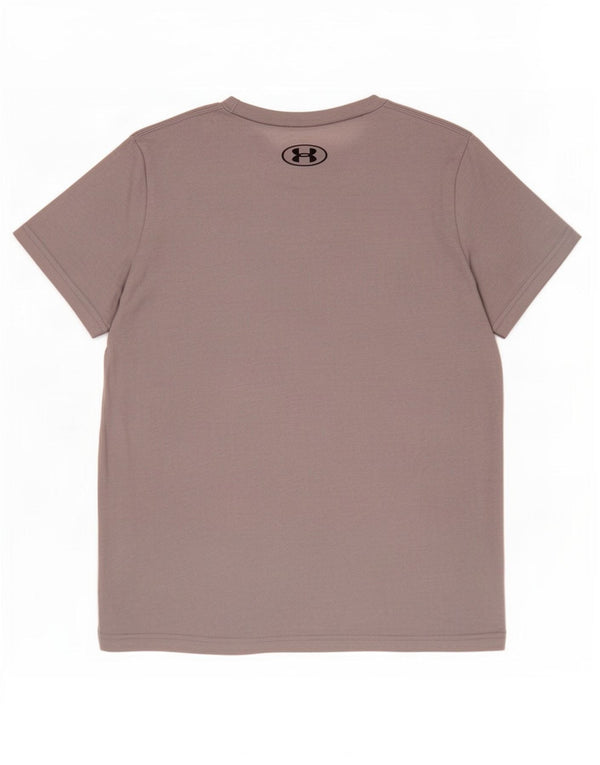 Under Armour Boys Loose Fit T-Shirt Top 7-8 Years Small Grey Cotton