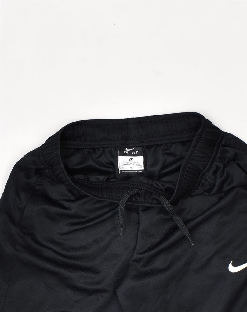 NIKE Womens Tracksuit Trousers Medium Black Polyester | Vintage Nike | Thrift | Second-Hand Nike | Used Clothing | Messina Hembry 