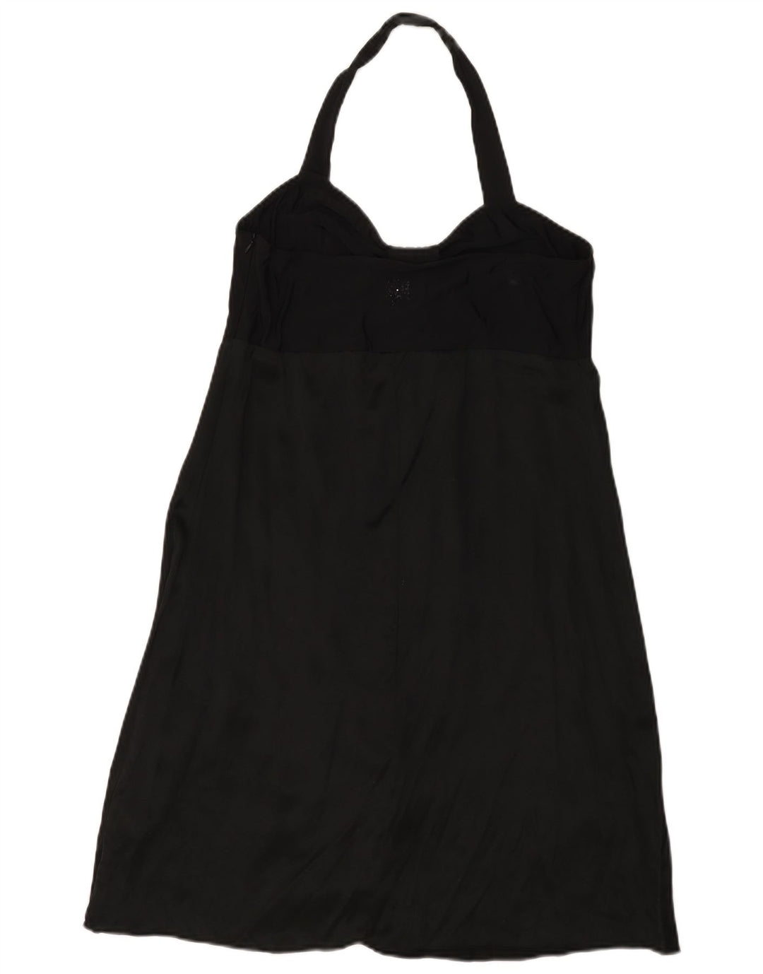 Guess By Marciano Womens Halter Dress IT 46 Large Black Silk