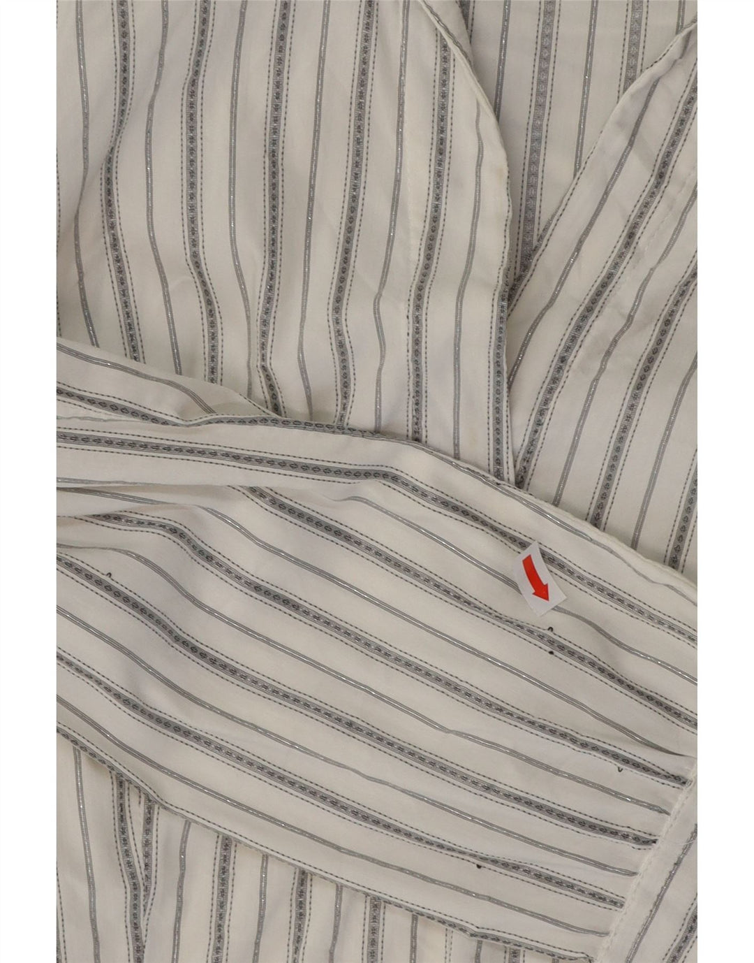 ZARA Womens Pullover Shirt Small White Striped