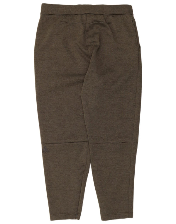 Adidas Mens Climalite Tracksuit Trousers Large Khaki Flecked