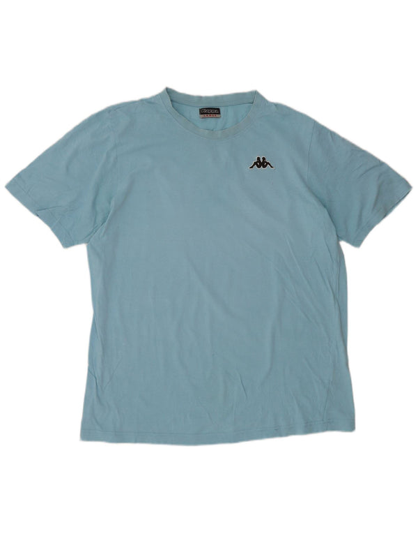 Kappa Mens T-Shirt Top Large Blue Cotton